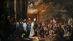 De verheffing van het kruis door Juan de Valdes Leal