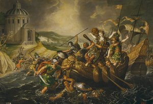 De ontvoering van Helena, midden 17e eeuw door Juan de la Corte