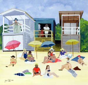 Strandhuisjes, 1991 door Judy Joel