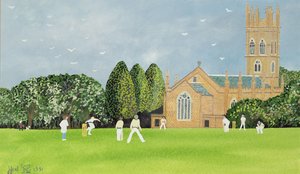 Cricket op Churchill Green