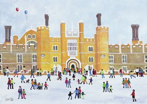 Voorzijde van Hampton Court, 1991 door Judy Joel