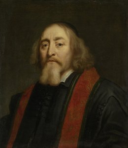 Portret van Jan Amos Comenius 1592-1670, tussen 1650 en 1670 door Jürgen Ovens
