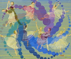 Sierlijke balletdansers