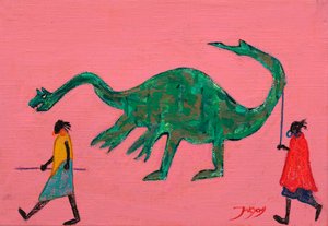 Wandeling langs prehistorische dinosaurussen