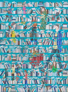 Lezers in de boekenkasten