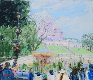 Sacre Coeur Montmartre Carrousel door Jukyong Park