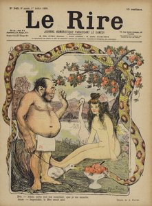 Adam en Eva, Illustratie voor Le Rire