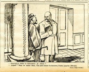 Candide, Satirisch in zwart-wit door Jules Abel Faivre