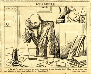 Candide, Satirisch in ZW door Jules Abel Faivre