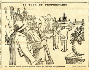 Candide, Satirisch in ZW door Jules Abel Faivre