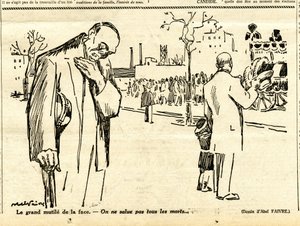 Candide, satirisch in N & B door Jules Abel Faivre