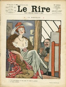 Illustratie door Abel Faivre (1867-1945) voor de omslag van Le Rire door Jules Abel Faivre