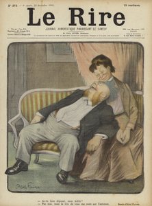 Illustratie voor Le Rire door Jules Abel Faivre