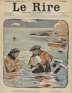 Illustratie voor Le Rire door Jules Abel Faivre