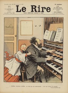 Illustratie voor Le Rire door Jules Abel Faivre