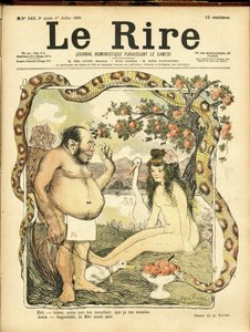 Illustratie van Abel Faivre (1867-1945) voor de Omslag van Le Rire, nr. 243 door Jules Abel Faivre