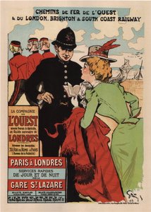 Parijs Londen door Jules Alexandre Gruen or Grun