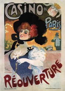 Poster voor de heropening van het Casino de Paris
