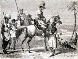 Peul en Malinke Indianen in Senegal door Jules Antoine (after) Duvaux