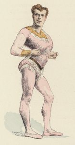 Circus Sterke Man, met Uitgesproken Borst