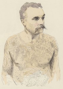 Tatoeages door Jules Arsene (after) Garnier