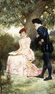 Een verliefd stel door Jules Arsene Garnier