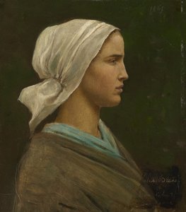 Jeanne Calvet, 1865 door Jules Breton