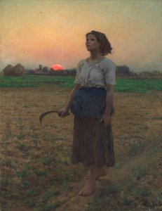 Het lied van de leeuwerik door Jules Breton