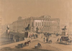Het Beloselsky-Belozersky Paleis in Sint-Petersburg door Jules Charlemagne