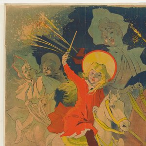Affiche voor het casino van Enghien-les-Bains door Jules Cheret