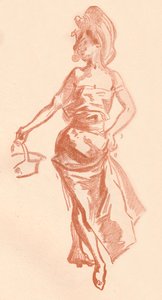 Tekening in Sanguine