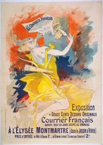 Expositie Le Courrier Francais, c.1895 door Jules Cheret