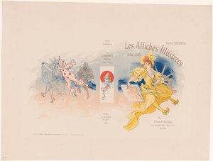 Omslag voor Les Affiches Illustrées door Ernest Maindron door Jules Cheret