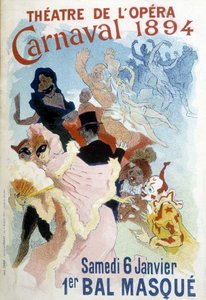 Poster van Cherret voor het Carnaval van 1894 in het Théâtre de l