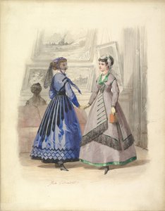 Twee Vrouwen in een Kunstgalerij