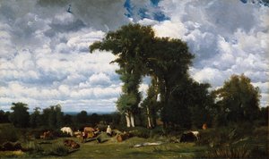 Landschap met vee in Limousin, 1837