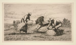 Les lieurs de gerbes door Jules Dupré