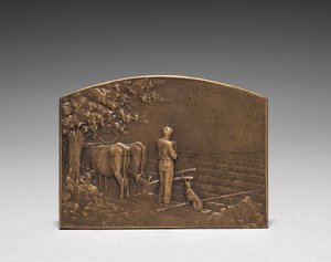 Medaille voorzijde door Jules Dupré