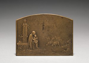 Medaille omgekeerd door Jules Dupré