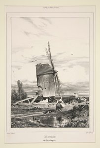 Molen van de Sologne door Jules Dupré