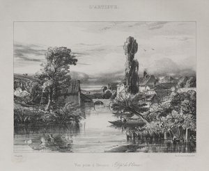 Uitzicht nabij Alençon, 1839 door Jules Dupré