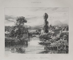 Uitzicht nabij Alençon door Jules Dupré