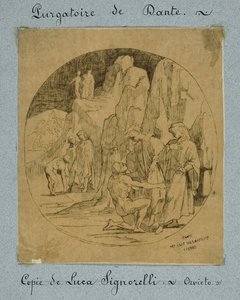 Het vagevuur van Dante door Jules Elie Delaunay