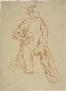 Mannelijke Figuur Knielend