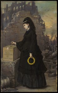 Hulp voor de slachtoffers van Chicago, 1872