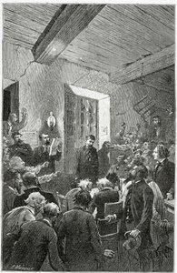 L’Espion Hubert - illustratie uit Choses vues, 19e eeuw door Jules Ferat