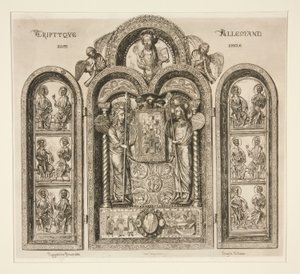Duitse triptiek / Xllme door Jules Ferdinand Jacquemart