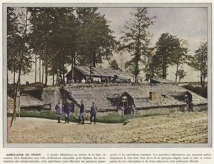 Ambulance aan het Front door Jules Gervais Courtellemont
