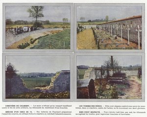 Begraafplaats van Chambry, De Graven van de Helden, Breuk van een 75 mm granaat, Niets wordt gerespecteerd