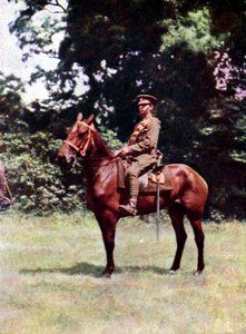 Ruiter van de Britse cavalerie tijdens de Slag bij de Marne ten oosten van Parijs, september 1914 door Jules Gervais Courtellemont